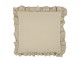 Béžový povlak na polštář s volánovým okrajem Aix Soft – 50*50 cm Chic Antique