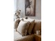 Béžový povlak na polštář s volánovým okrajem Aix Soft – 50*50 cm Chic Antique