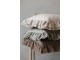 Béžový povlak na polštář s volánovým okrajem Aix Soft – 50*50 cm Chic Antique