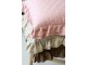 Růžový povlak na polštář s volánkovým okrajem Aix Soft – 50*50 cm Chic Antique