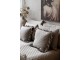 Taupe povlak na polštář s volánkovým okrajem Aix Soft – 50*50 cm Chic Antique
