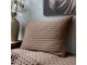 Měkký hnědý povlak na polštář Aix Soft – 90*60 cm Chic Antique