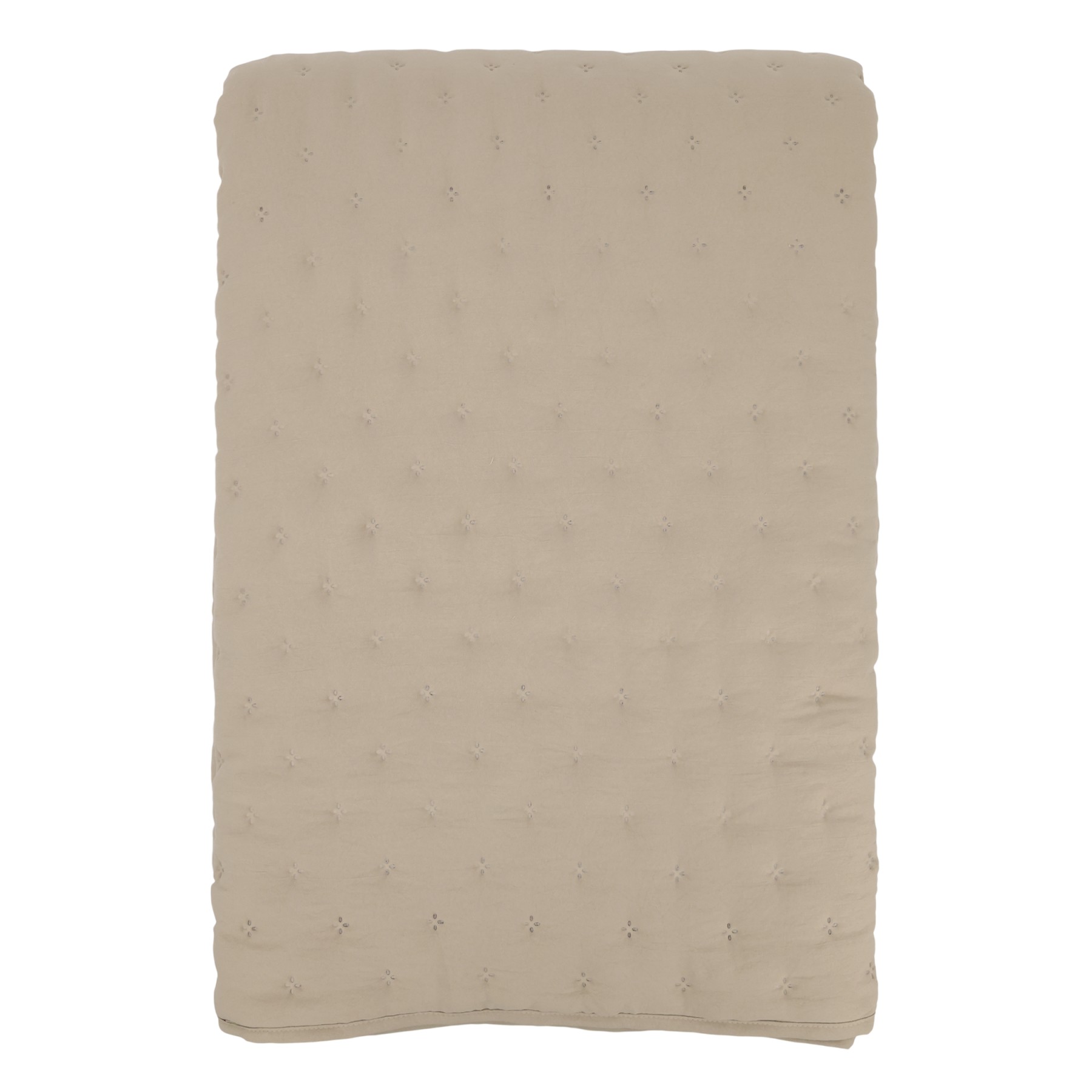 Měkký béžový prošívaný přehoz Aix Soft na dvoulůžko – 260*240 cm