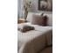 Prošívaný přehoz Aix Soft v přírodní barvě z polyesteru – 260*240 cm Chic Antique