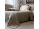 Měkký taupe prošívaný přehoz Aix Soft na dvoulůžko – 260*240 cm Chic Antique