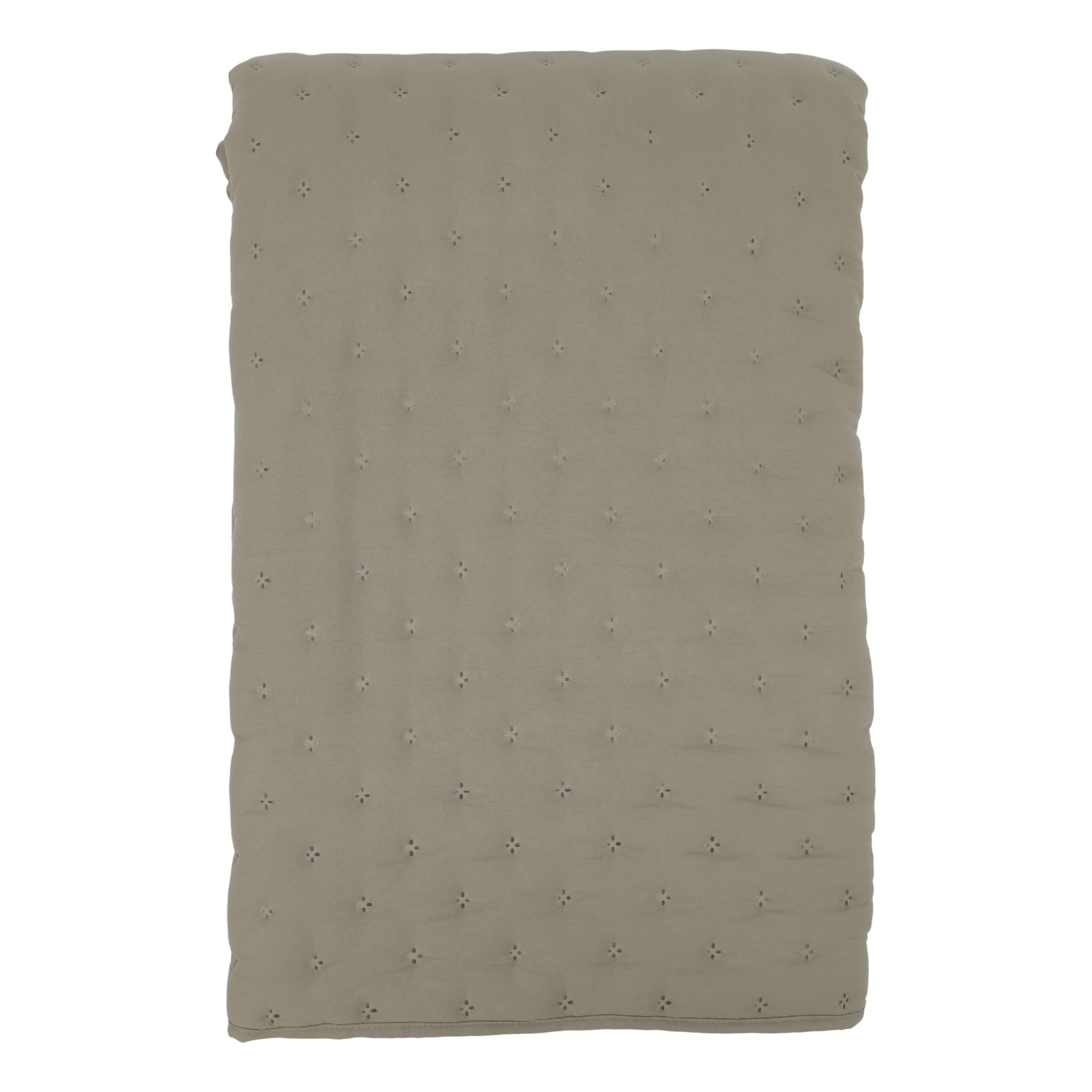 Měkký taupe prošívaný přehoz Aix Soft na dvoulůžko – 260*240 cm