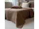 Měkký hnědý prošívaný přehoz Aix Soft na dvoulůžko – 260*240 cm Chic Antique
