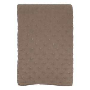 Měkký hnědý prošívaný přehoz Aix Soft na dvoulůžko – 260*240 cm