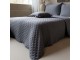 Měkký šedý prošívaný přehoz Aix Soft na dvoulůžko – 260*240 cm Chic Antique