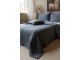 Měkký šedý prošívaný přehoz Aix Soft na dvoulůžko – 260*240 cm Chic Antique