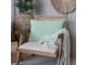 Zelený povlak na polštář s opraným vzhledem Aix Vintage verte – 60*40 cm Chic Antique