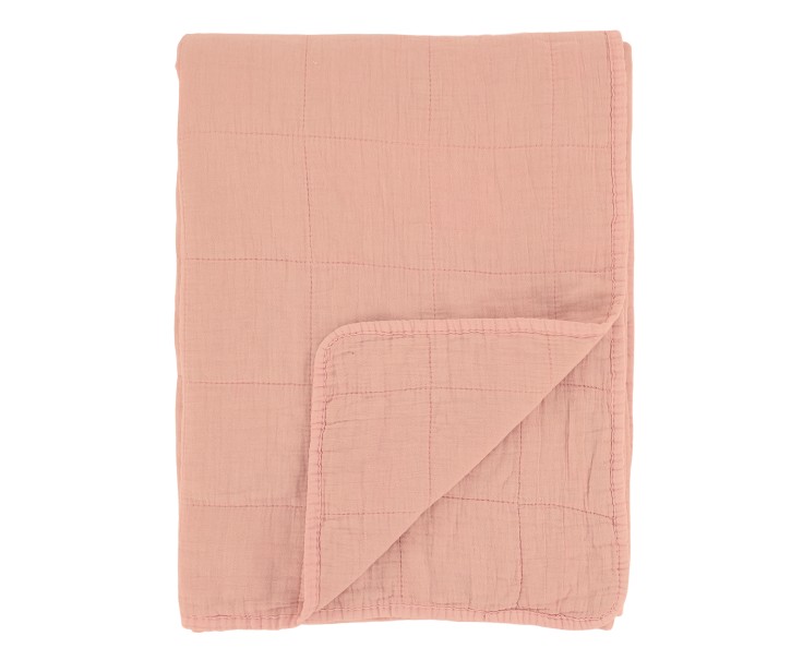 Korálový přehoz s opraným vzhledem Aix Vintage Quilt - 130*180 cm Chic Antique