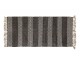Běhoun s černobílým vzorem z bavlny a juty – 150*70 cm Chic Antique