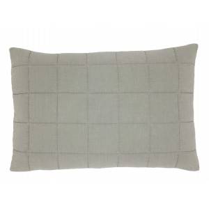 Povlak na polštář Aix Vintage z oprané bavlny jemně opálové barvy – 60*40 cm