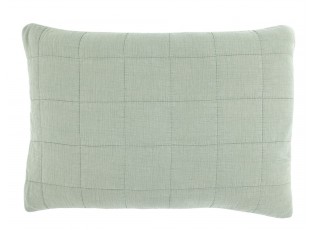 Zelený povlak na polštář s opraným vzhledem Aix Vintage verte – 60*40 cm