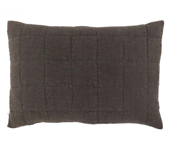 Povlak na polštář s opraným vzhledem Aix Vintage Mocca – 60*40 cm Chic Antique