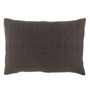 Povlak na polštář s opraným vzhledem Aix Vintage Mocca – 60*40 cm