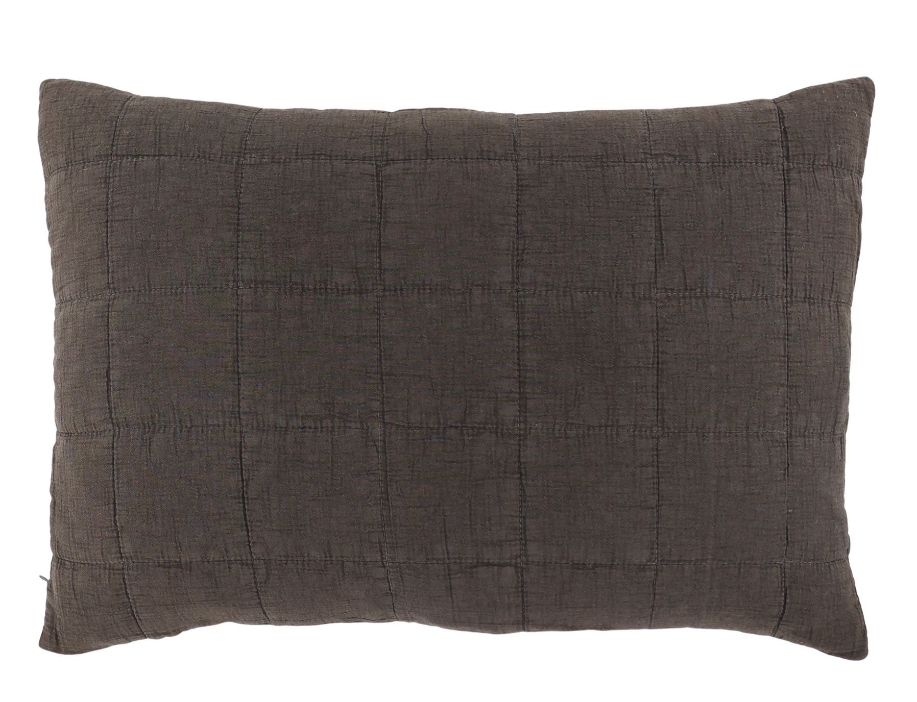 Povlak na polštář s opraným vzhledem Aix Vintage Mocca – 60*40 cm