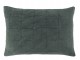 Tmavě zelený povlak na polštář s opraným vzhledem Aix Vintage – 60*40 cm Chic Antique