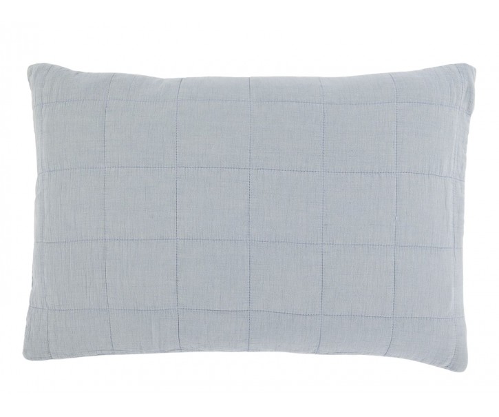 Povlak na polštář Aix Vintage z modré bavlny – 60*40 cm Chic Antique