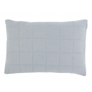 Povlak na polštář Aix Vintage z modré bavlny – 60*40 cm