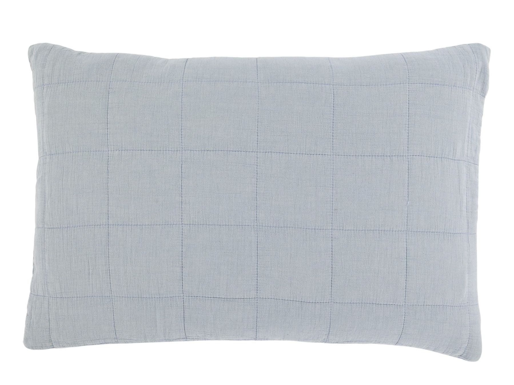 Nebesky modrý povlak na polštář s opraným vzhledem Aix Vintage – 60*40 cm