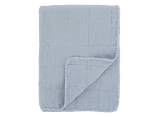 Nebesky modrý přehoz s opraným vzhledem Aix Vintage Quilt - 130*180 cm