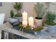 Mocca antik vánoční skleněná baňka – 7*7*7 cm Chic Antique