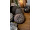 Mocca antik vánoční skleněná baňka s hvězdou – 10*6*10 cm Chic Antique