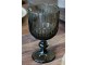 Kouřová sklenice na víno s drážkami Riller – Ø 8*14,5 cm / 250ml Chic Antique