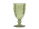 Zelená sklenice na víno Saint-Émilion s dekorem – Ø 9*16 cm / 350ml Chic Antique
