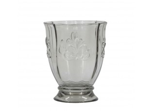 Šedá sklenice Saint-Émilion s dekorem – Ø 8,5*10,5 cm / 250ml