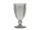Šedá sklenice na víno Saint-Émilion se vzorem – Ø 9*16 cm / 350ml Chic Antique