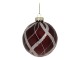 Vínová skleněná vánoční ozdoba Bauble – Ø 8 cm Chic Antique