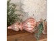 Vánoční veliká červená champagne skleněná ozdoba Ornament – Ø 17*42 cm Chic Antique
