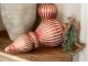 Vánoční veliká červená champagne skleněná ozdoba Ornament – Ø 17*42 cm Chic Antique