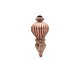 Vánoční veliká červená champagne skleněná ozdoba Ornament – Ø 13*30 cm Chic Antique