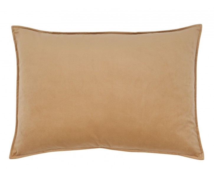 Medově zlatý sametový povlak na polštář Aix – 70*50 cm Chic Antique