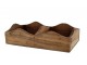 Krabička z recyklovaného dřeva s 2 přihrádkami Grimaud Nature – 40*20*9 cm Chic Antique