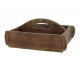 Box Grimaud z recyklovaného hnědého dřeva s rukojetí – 30*25*13 cm Chic Antique