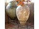 Béžový antik květináč s podstavcem Chic Antique – Ø 49*85 cm Chic Antique