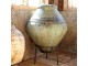 Zelený antik květináč s podstavcem Chic Antique – Ø 75*103,5 cm Chic Antique