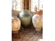 Zelený antik květináč s podstavcem Chic Antique – Ø 75*103,5 cm Chic Antique