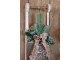 Závěsné vintage sáně z borovicového dřeva Merry Christmas – 10*4*50 cm Chic Antique