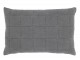 Hromově šedý povlak na polštář s opraným vzhledem Aix Vintage – 60*40 cm Chic Antique