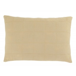 Patelově žlutý povlak na polštář s opraným vzhledem Aix Vintage – 60*40 cm