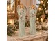 Sada 2ks stříbrný anděl s třpytkami Angel Glitter – 7*5*24 cm J-Line by Jolipa