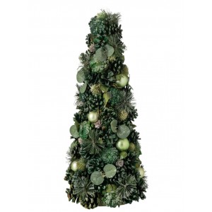 Zelený vánoční stromek se šiškami Pinecone– 21*21*50 cm