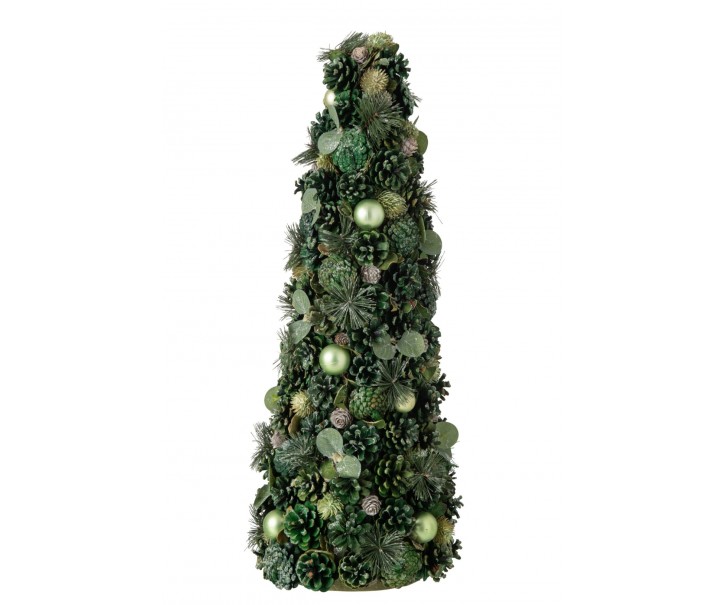 Zelený vánoční stromek se šiškami Pinecone – 26*26*70 cm J-Line by Jolipa