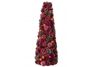 Růžový vánoční stromek se šiškami Pinecone – 26*26*70 cm